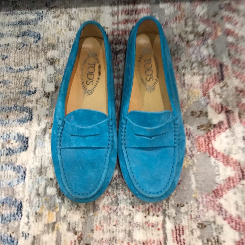 Tods Driving Loafer - Turquoise 37